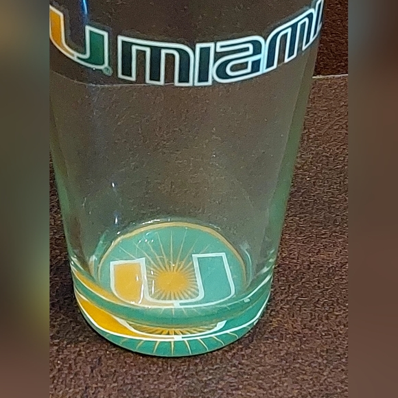 Vintage University of Miami Hurricanes Tumbler Collector Glass - Picture 5 of 9